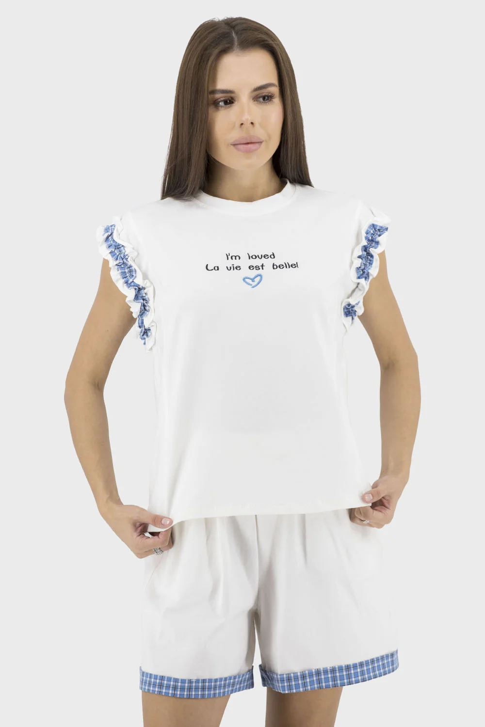 Жіночий костюм Mon amour pour toi (білий, L/XL)