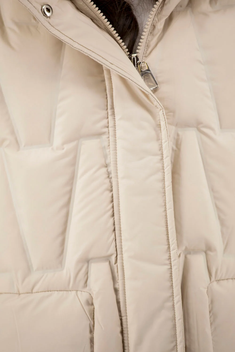 Жіночий пуховик Snow Owl (молочний, 2XL)