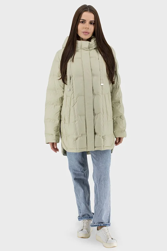 Жіноча осіння куртка casual з біопухом і капюшоном Snow Owl (26C179) фото 1, ціна
