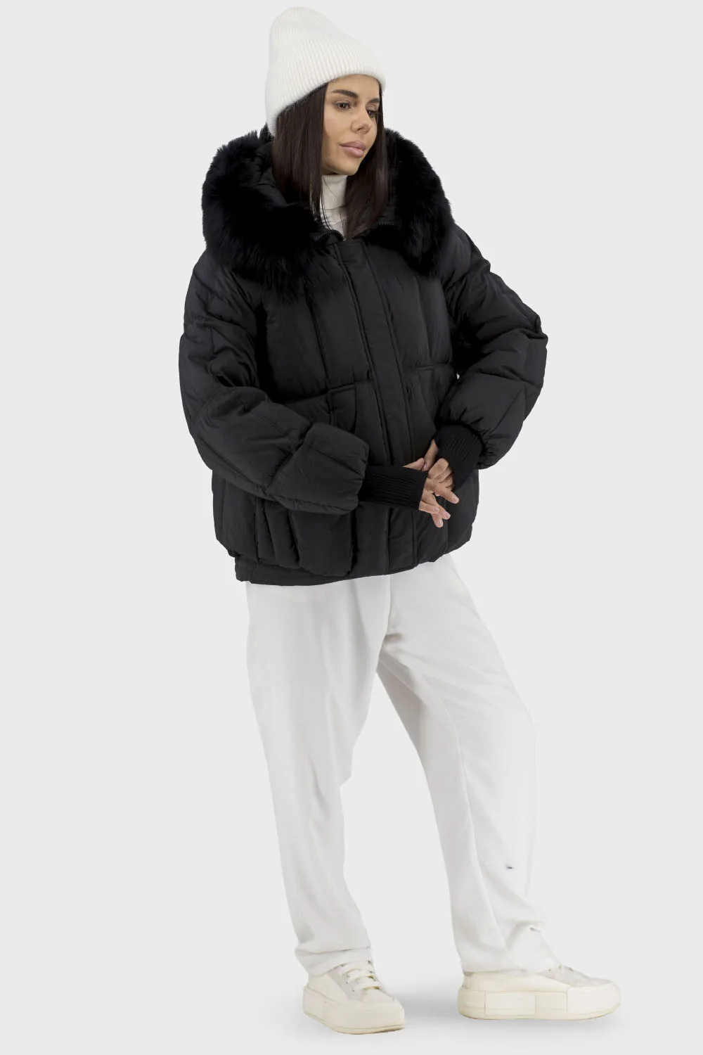 Жіночий пуховик Snow Owl (чорний, L)