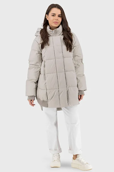 Жіночий пуховик Snow Owl (перловий, 2XL)