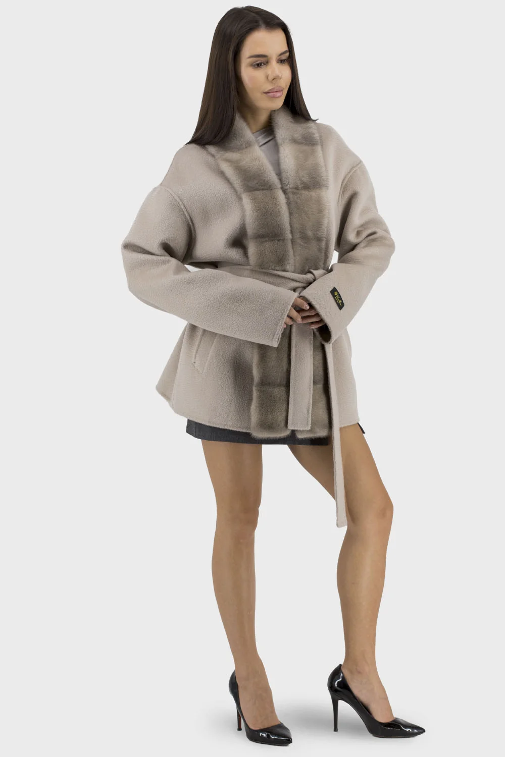 Жіноче пальто Bella Bicchi (світлобежевий, 2XL)