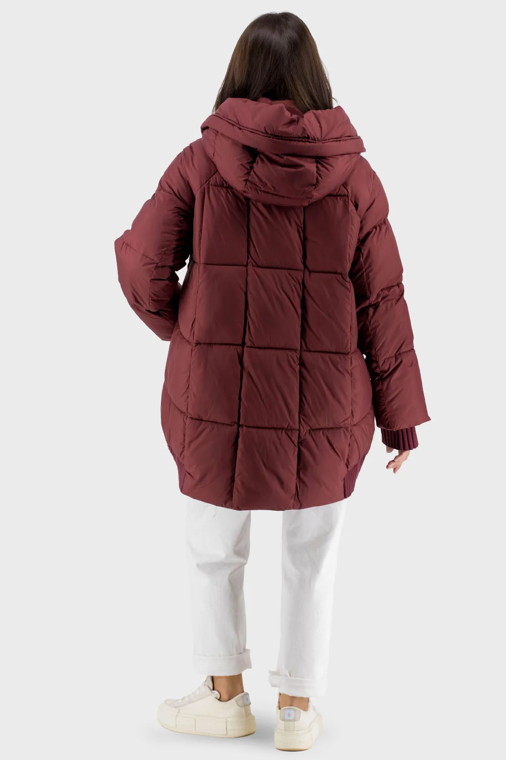 Жіночий пуховик Snow Owl (бордо, 2XL)