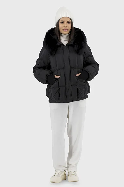 Жіночий пуховик Snow Owl (чорний, L)
