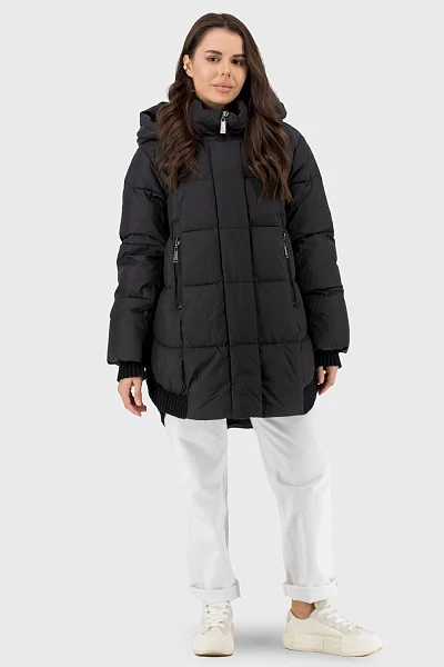 Жіночий пуховик Snow Owl (чорний, 2XL)