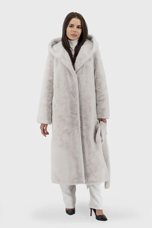 Жіноча екошуба з штучним хутром, casual стиль, прямий силует Bella Bicchi (22-3830-120) фото 1, ціна