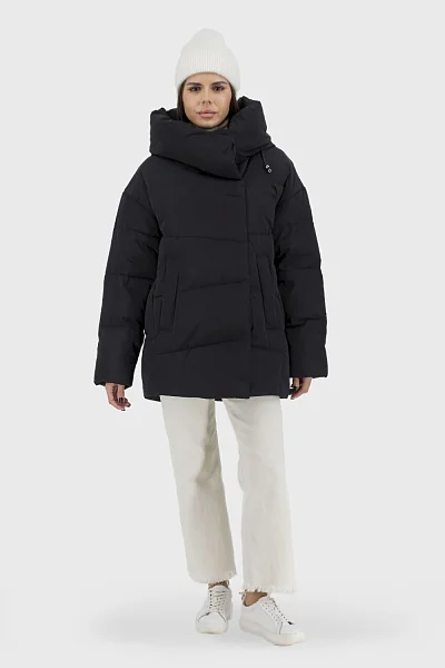 Жіночий зимовий пуховик із біопуху, стьобаний, з капюшоном casual Snow Owl (24698) фото 1, ціна