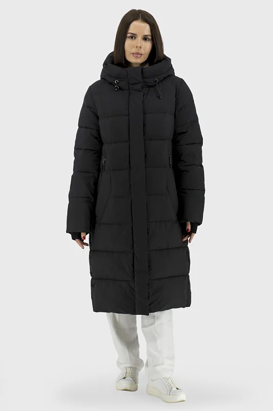 Жіночий пуховик із біопухом, капюшоном, стиль casual, осінь-зима Snow Owl (25A263) фото 1, ціна