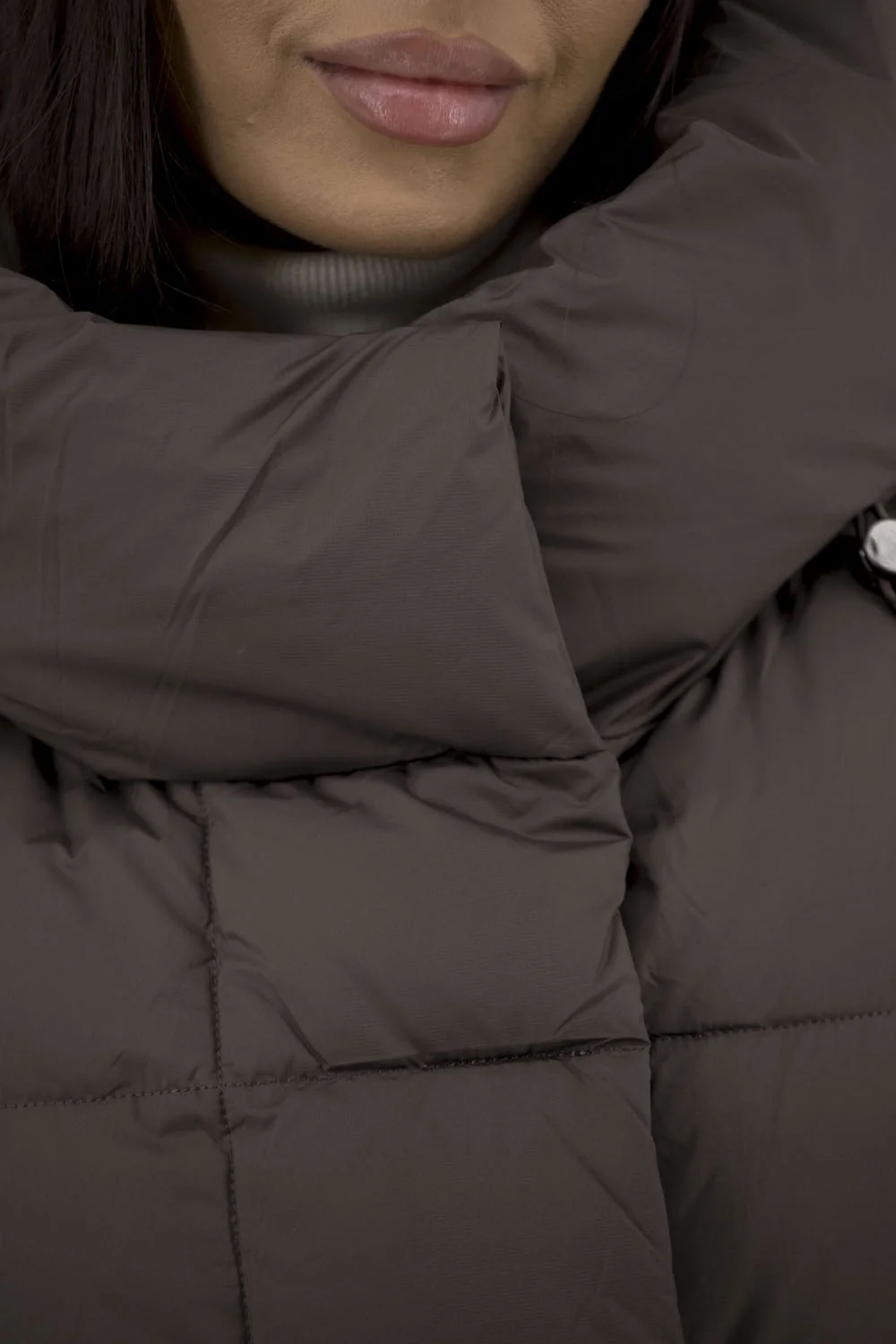 Жіночий пуховик Snow Owl (коричневий, 2XL)