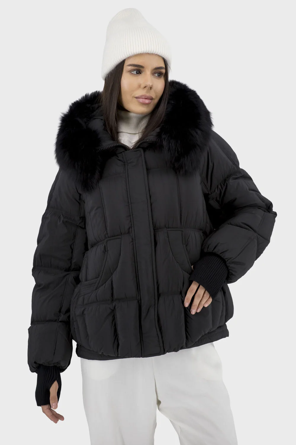 Жіночий пуховик Snow Owl (чорний, L)