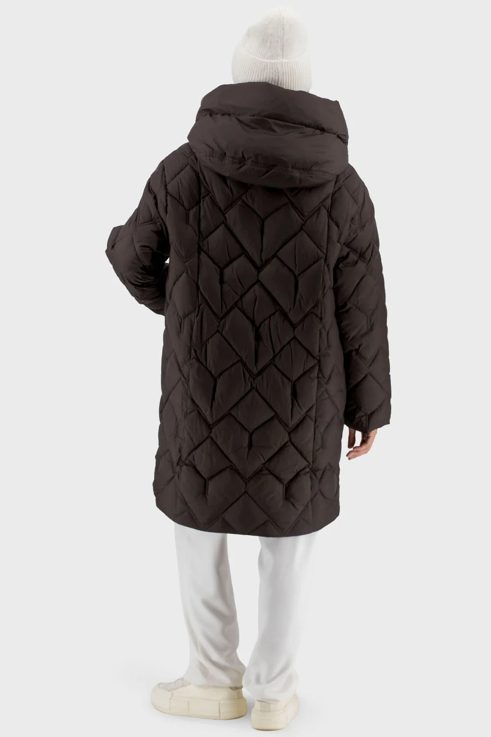 Жіночий пуховик Snow Owl (коричневий, 2XL)