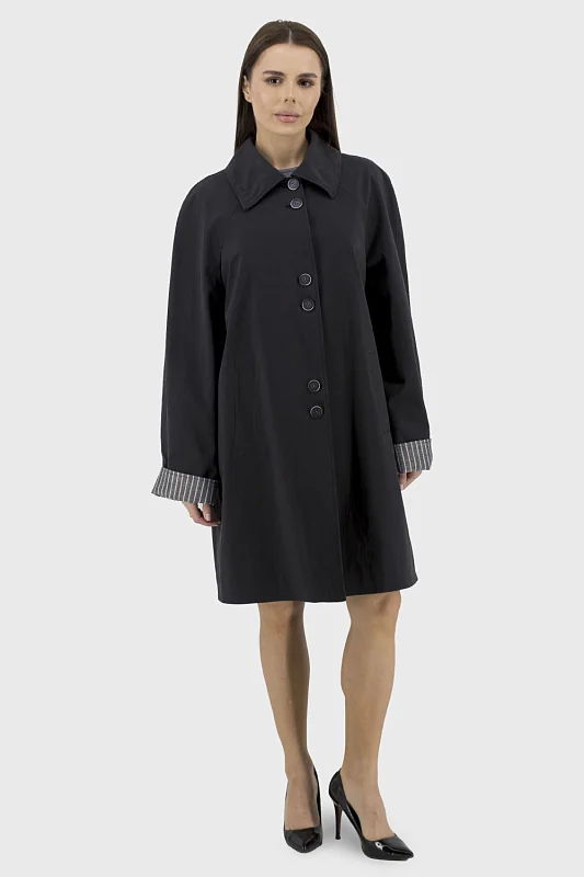 Жіночий однотонний плащ casual з поліестером, ґудзики, весна-осінь Bella Bicchi (6-CT308) фото 1, ціна