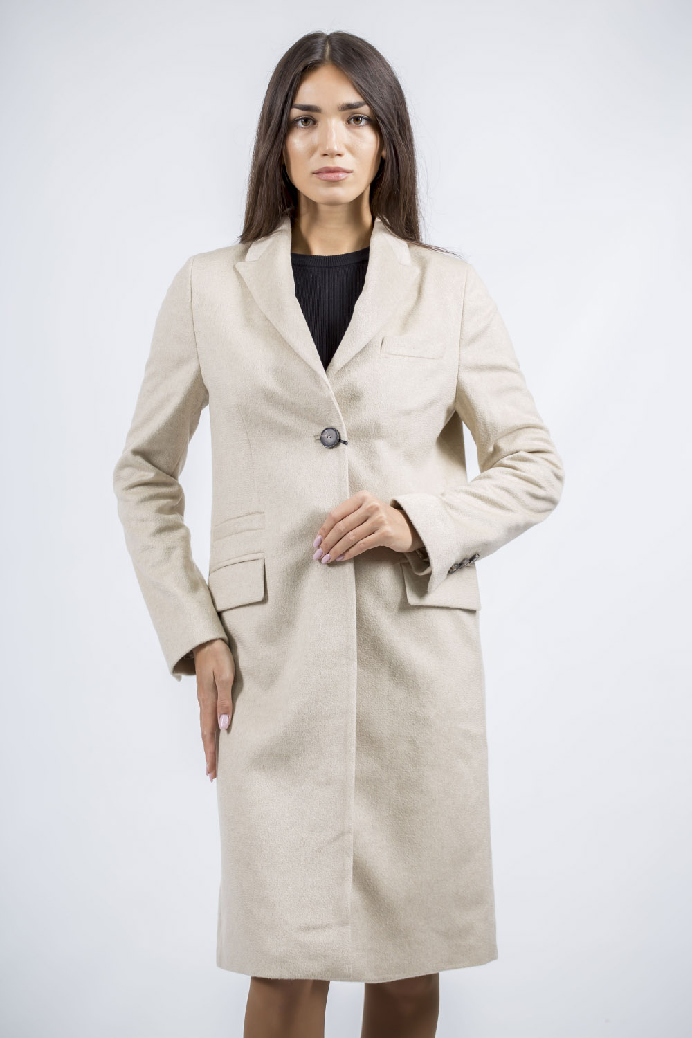 Woman coat Teresa Tardia 69631 (beige) in Kiev, price, photo — buy in Bella  Bicchi