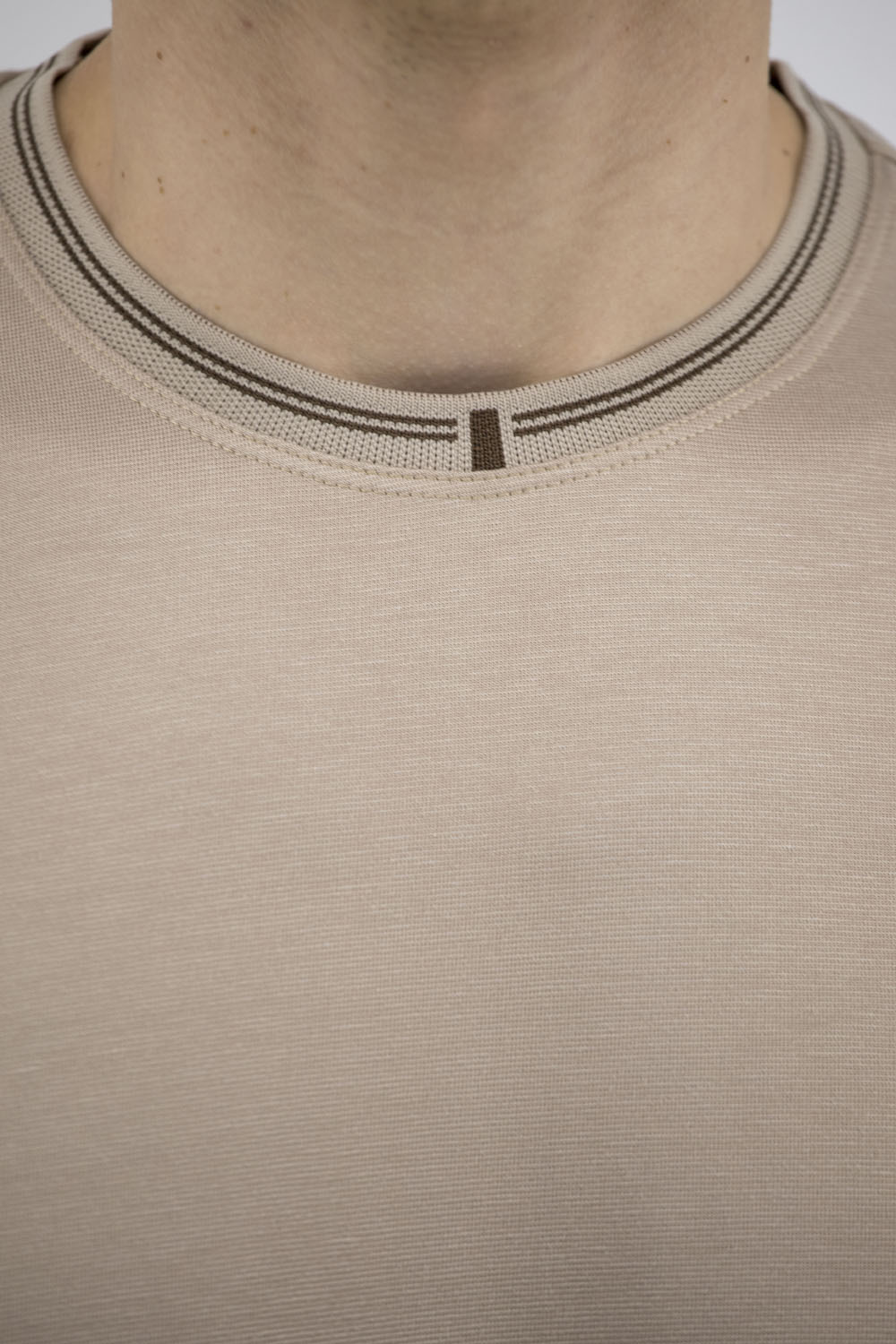 Bluză bărbătească cu mânecă lungă, unicolor, stil clasic Buke (bej, 2XL)