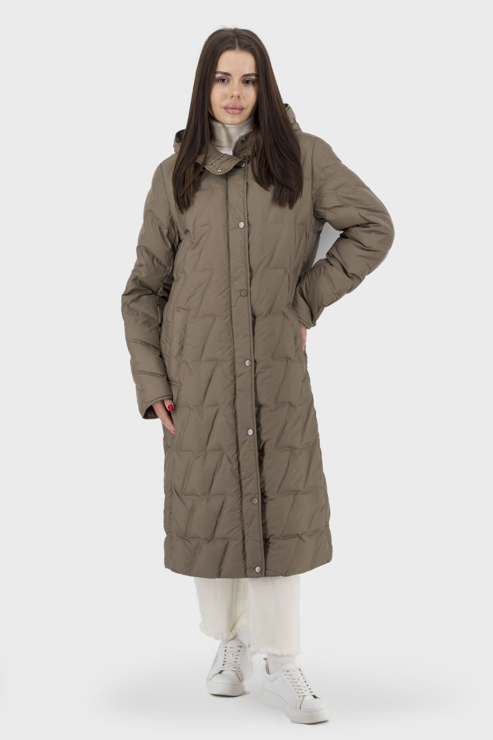 Woman coat Snow Owl 137596 brown black in Kiev