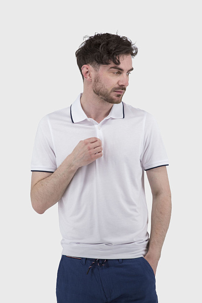 Tricou polo de vară pentru bărbați: uni, stil clasic Buke (alb, 2XL)