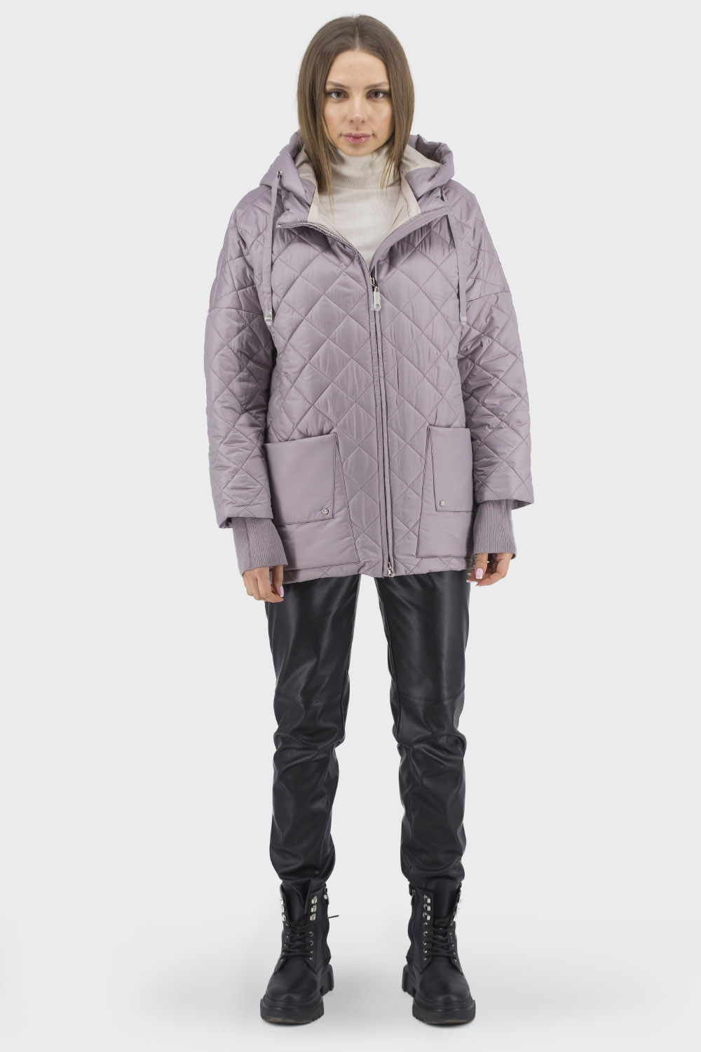 Women's jacket Snow Owl 92577 (lilac, dark blue, beige) in Kiev