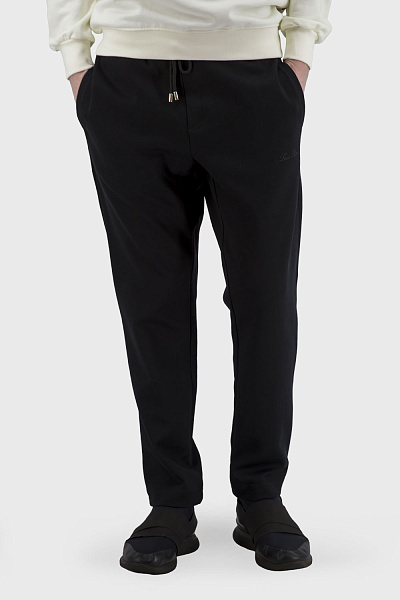 Pantaloni sport bărbătești negri cu buzunare pentru toate anotimpurile Loro Piana (negru, 2XL)