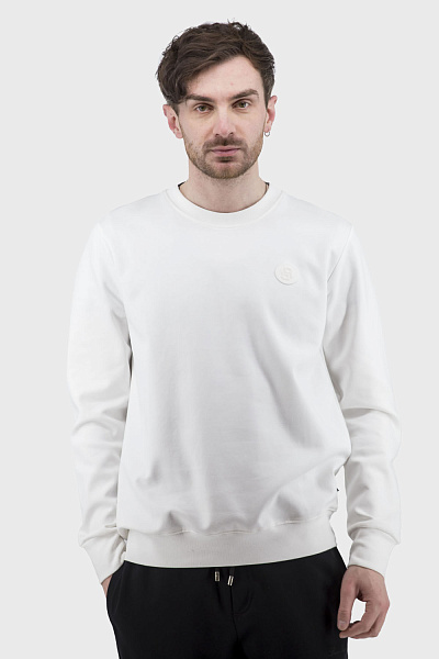 Hanorac sport alb pentru bărbați cu mâneci lungi pentru orice sezon Boss. (alb, 2XL)
