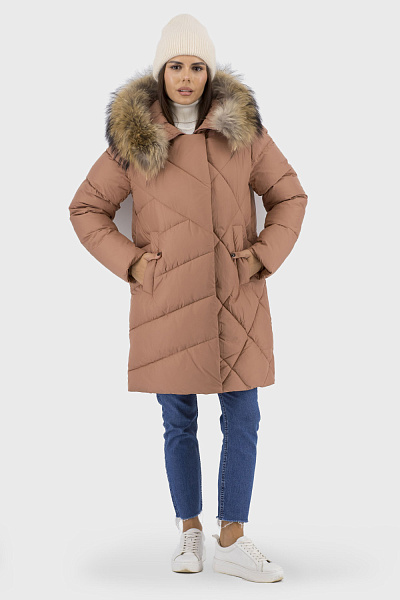 Nuur shearling-trimmed down jacket
