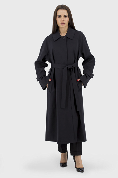 Materiel El Geometry trench coat - Black